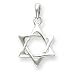 Sterling Silver Geometric Star Of David Pendant