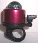 Compass Bell Bicycle Bike Red Accessories