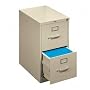 HONH412PL - 2-Drawer Letter File, Vertical, 15x22x26-1/16, Putty