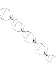 Sterling Silver 7.5inch Polished Fancy Toggle Bracelet QH263-7.5"