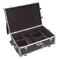 Savage Aluminum Carry Case with Wheels & Extendable Pulling Handle, Partition Interior