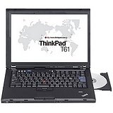 Lenovo ThinkPad T61 8896 - Core 2 Duo T7300 / 2 GHz - Centrino Pro - RAM 1 GB - HDD 80 GB - CD-RW / DVD - GMA X3100 - Gigabit Ethernet - WLAN : 802.11a/b/g, Bluetooth 2.0 EDR - TPM - fingerprint reader - Vista Business - 14.1 TFT 1024 x 768 ( XGA ) - GMP - Microsoft Office Ready