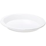 Genuine Joe GJO10323 Plastic Reusable/Disposable Plate, 10-1/4" Diameter, Warm White (Pack of 125)