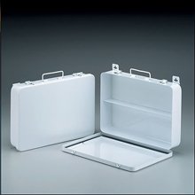 36 Unit- empty metal case- 1 shelf- hinged w/ gasket- 13-1/2 in. x9-1/16 in. x2-3/8 in. - horizontal- 1 ea. At Home Emergency
