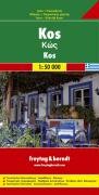 Kos Map: Mit touristischen Informationen, Autof&auml;hren, Marinas