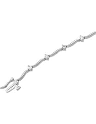 14K White Gold 1 Ct Tw Diamond Bracelet