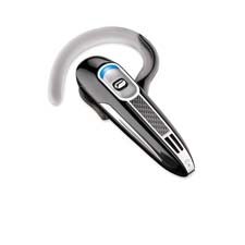 enlarge Plantronics Products - Bluetooth Headset, 8 Hour Talk Time, Black/Silver - Sold as 1 EA - Voyager 520 Bluetooth Headset allows you to quickly switch between two Bluetooth devices. Quickpair technology makes pairing easy. Noise-canceling microphone filters distracting background noise so you can easily be heard while the innovative screen minimizes wind noise. User-friendly, lightweight design offers convenient one-touch call controls and desktop charging cradle. Enhanced ear bud design improves