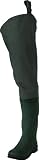 UPC 647484006311 product image for Frogg Toggs Cascades 2-Ply Rubber Bootfoot Cleated Hip Wader, Forest Green, 9 | upcitemdb.com