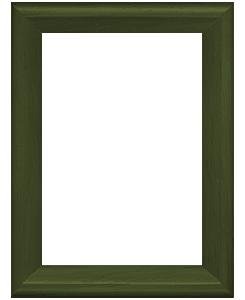 Green furniture finish with a 'contour' bevel
