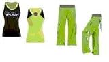 Zumba Samba Cargo Pants (Green) + Racerback Top (Green/Black)