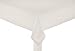 COTTON CRAFT Linen Table Cloth 60x90 Inch Ivory Hand Crafted and Hand Stitched for Both Casual and Formal Settings