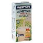 Westsoy Unsweetened Vanilla Soymilk ( 8 x 64 OZ)