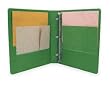 Dakota Designs 2LKC4 View Binder, D-Ring, 3 In, Green, PK6