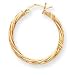 Jewelry : 14k Polished 3mm Twisted Hoop Earrings