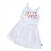 Barbie Lurex Dress White/Gold 5-6 Yrs