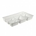CLEARANCEelfa&reg; Divided Tray - 1-R - Medium - White