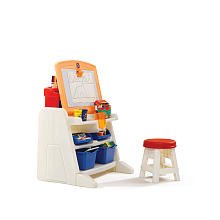 See Step2 Flip and Doodle Easel Desk with Stool 774500