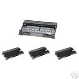 4 packs Drum Set: Brother DR520 + TN550 for HL-5240, ML-5250, ML-5250DN, ML-5250DNT, ML-5270DN, ML-5280, ML-5280DN, MFC-8460N, MFC-8660DN, MFC-8860DN, MFC-8870DW, Black color, DR-520 + TN550 Page yield