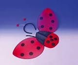 LADYBUG WING SET CHILD COSTUME RED & BLACK DOTS & ANTENNA HEAD PIECE COSTUME