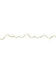 14K Gold 5.5mm White Cultured Round Pearl Strand 16"