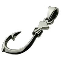 【シルバーアクセサリー ペンダント・ネックレス】 フィッシュフック 釣り針 カジュアル メンズ&レディース cenote-p0125