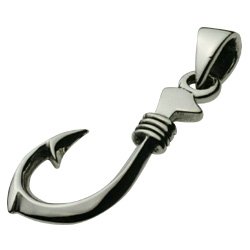 【シルバーアクセサリー ペンダント・ネックレス】 フィッシュフック 釣り針 メンズ&レディース cenote-p0125