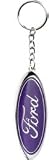 Pilot KC021 Chrome Key Chain - Ford