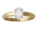 1.00 ct.tw Oval Diamond Solitaire Ring in 14k Yellow Gold