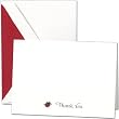 Engraved Ladybug Thank You Notes