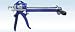 Wellmade Tool 3334 Dual Cartridge Caulking Gun - Hand Operated - 300 ml capacity