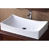RonBow CB5032 White 25.5 Above the Counter Lavatory Sink CB5032