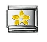 Orchid Yellow Classic Enamel, Italian Charm by Nomination Charms
