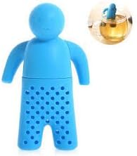 KisKis Mr Tea - Silicone tea Infuser and tea Stainer for loose herbal leaf tea (1, Blue)