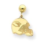 14K Arizona Cardinals Helmet Ball Post Earrings