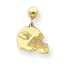 14K Arizona Cardinals Helmet Ball Post Earrings