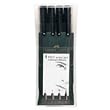 Faber-Castell PITT Artist Pen Black Wallet 167100 Black Wallet - 4 Assorted Nibs Art Set