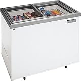 Frigidaire Commercial Series FCCG151FW 14.8 Cu. Ft. Food Service Grade Ice Cream Freezer with Sliding Glass Lid with Lock and NSF-Certified for Food Service Application