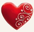 Finders Key Purse Ruby Heart Key Chain