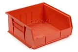 Akro Bins Stacking Bin 11 X 10-7/8 X 5 Red. Package of 6