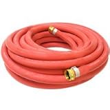 Goodyear 5/8-inch x 100ft All-Weather Rubber Water Garden Hose, Red, Made in USA