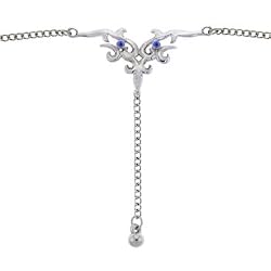 Sapphire Blue TRIBAL DESIGN No. 1 BACK Belly Chain