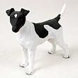 Fox Terrier Figurine (Black/White)