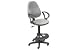 Ergo Fabric Stool - 180 Degree Footrest - Gray