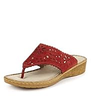 Footglove™ Original Leather Cut-Out Flip-Flops