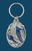 Soaring Eagle Key Ring, Blue Enamel