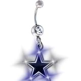 Dallas Cowboys LED "Flashing Lights" NFL Sexy Belly Navel Ring