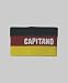 Armbinde Capitano, schwarz/rot/gelb, Senior /3302-1