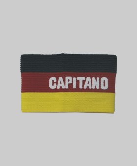 Armbinde Capitano, schwarz/rot/gelb, Senior /3302-1