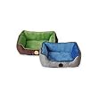 K&H Self-Warming Pet Lounge Sleeper gray and blue-color- 16 length x 20 width micro fleece - 1-Pack