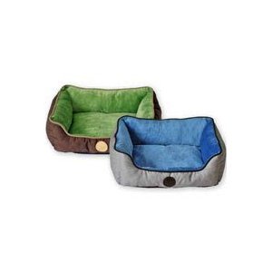 K&H Self-Warming Pet Lounge Sleeper gray and blue-color- 16 length x 20 width micro fleece - 1-Pack